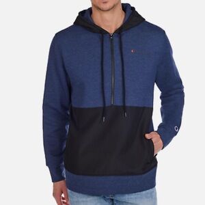 Champion men’s half zip fleece hoodie large size